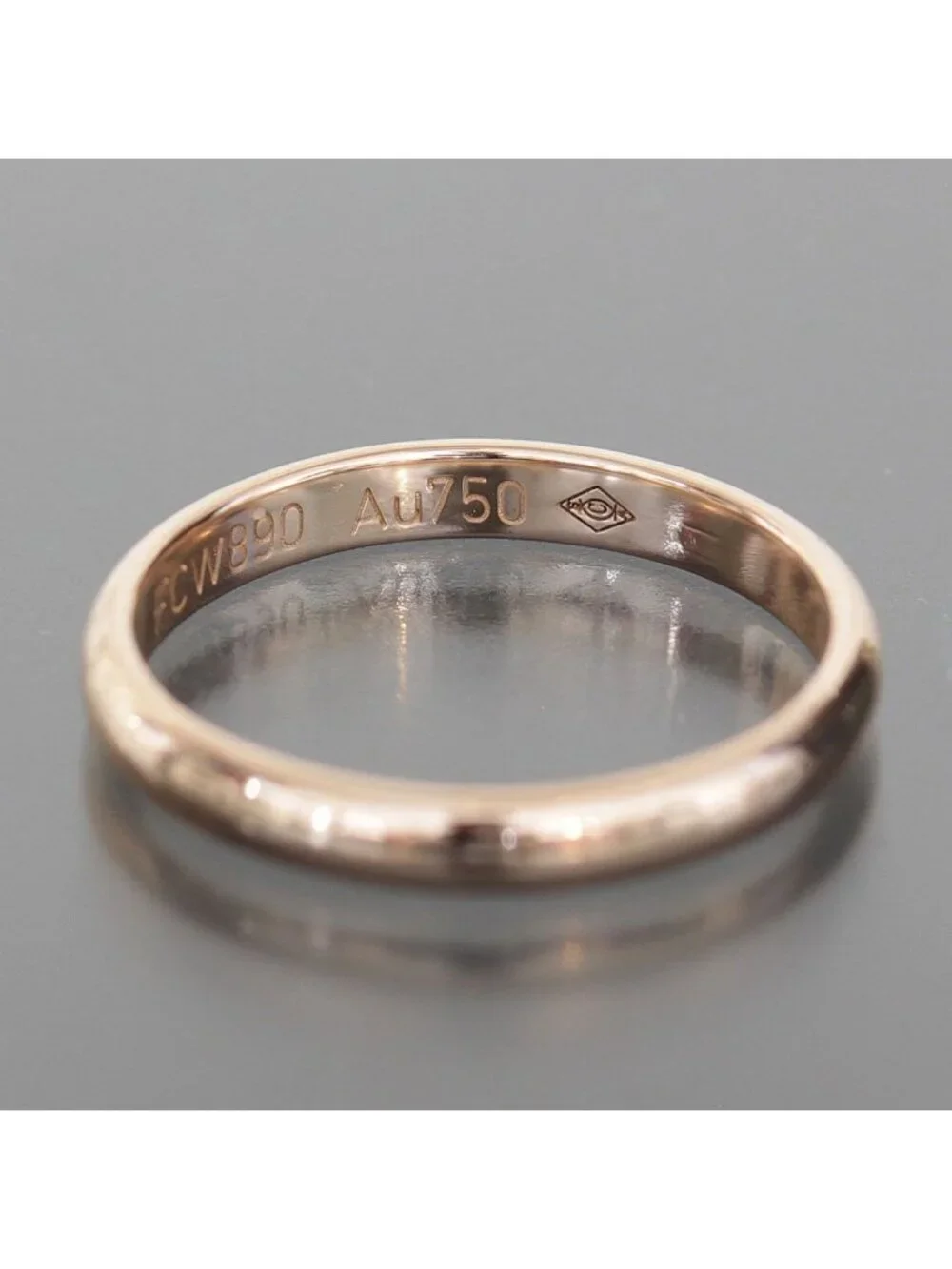 Cartier Wedding Band Ring 18k Pink Gold 750 Protected